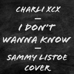 Charli XCX - I Don't Wanna Know (Cover) Sammy Listoe