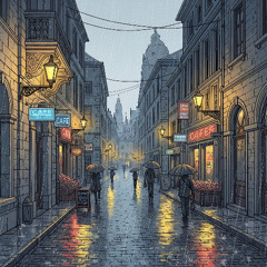 Rain on old streets