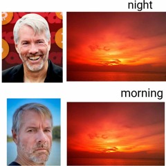 ₿ Red sky in the morning -- Featuring Michael Saylor.