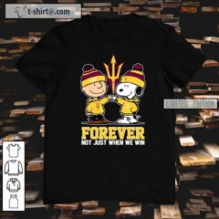 Charlie Brown and Snoopy Arizona Cardinals forever not just when we win shirt