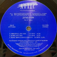 J. Falcon - A Wonderful Message (Original Joy Mix)