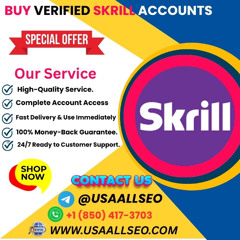 Looking to buy a verified Skrill account? Unlimited Guinds