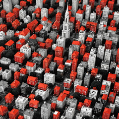 Le noir, le blanc et le rouge