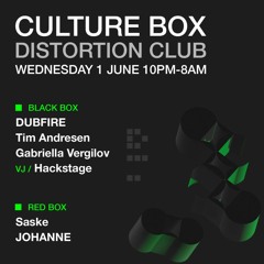 Culture Box Copenhagen - Distortion Week 1/6/22