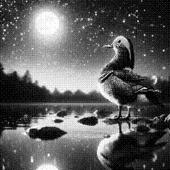 distant moon
