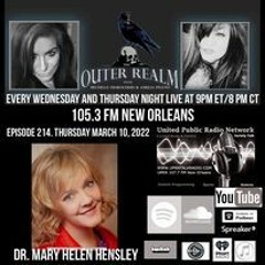 The Outer Realm Welcomes Dr. Mary Helen Hensley, March 22, 2022- Topic - NDE, Frequency