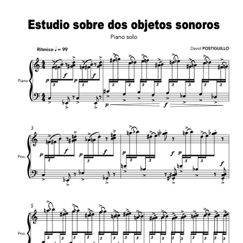 Estudio sobre dos objetos sonoros