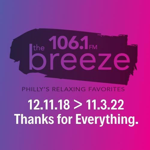 Stream Tribute to 106.1 The Breeze WISX Philadephia PA Full