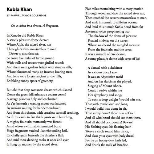 Stream 183 Kubla Khan by Samuel Taylor Coleridge by Samuel West  #PandemicPoems | Listen online for free on SoundCloud