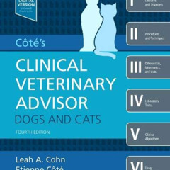 READ EBOOK 💝 Cote's Clinical Veterinary Advisor: Dogs and Cats by  Leah Cohn DVM  Ph