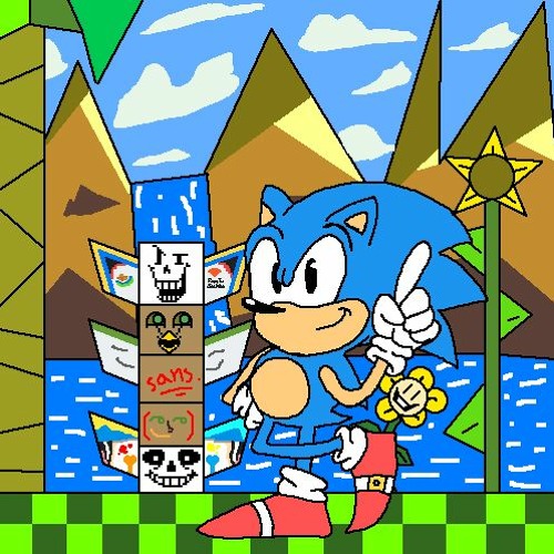 Green hill zone sonic the hedgehog 1 pixel art