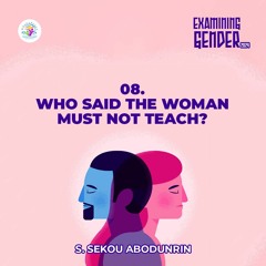 Who Said The Woman Must Not Teach (SA240319)