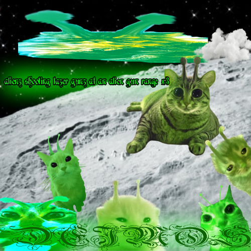 alienz shooting lazer gunz at an alien gun range x3