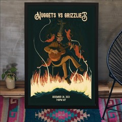 Nuggets vs Grizzlies December 28, 2023 Denver, CO Ball Arena Poster