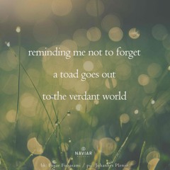 To the verdant world (naviarhaiku615)