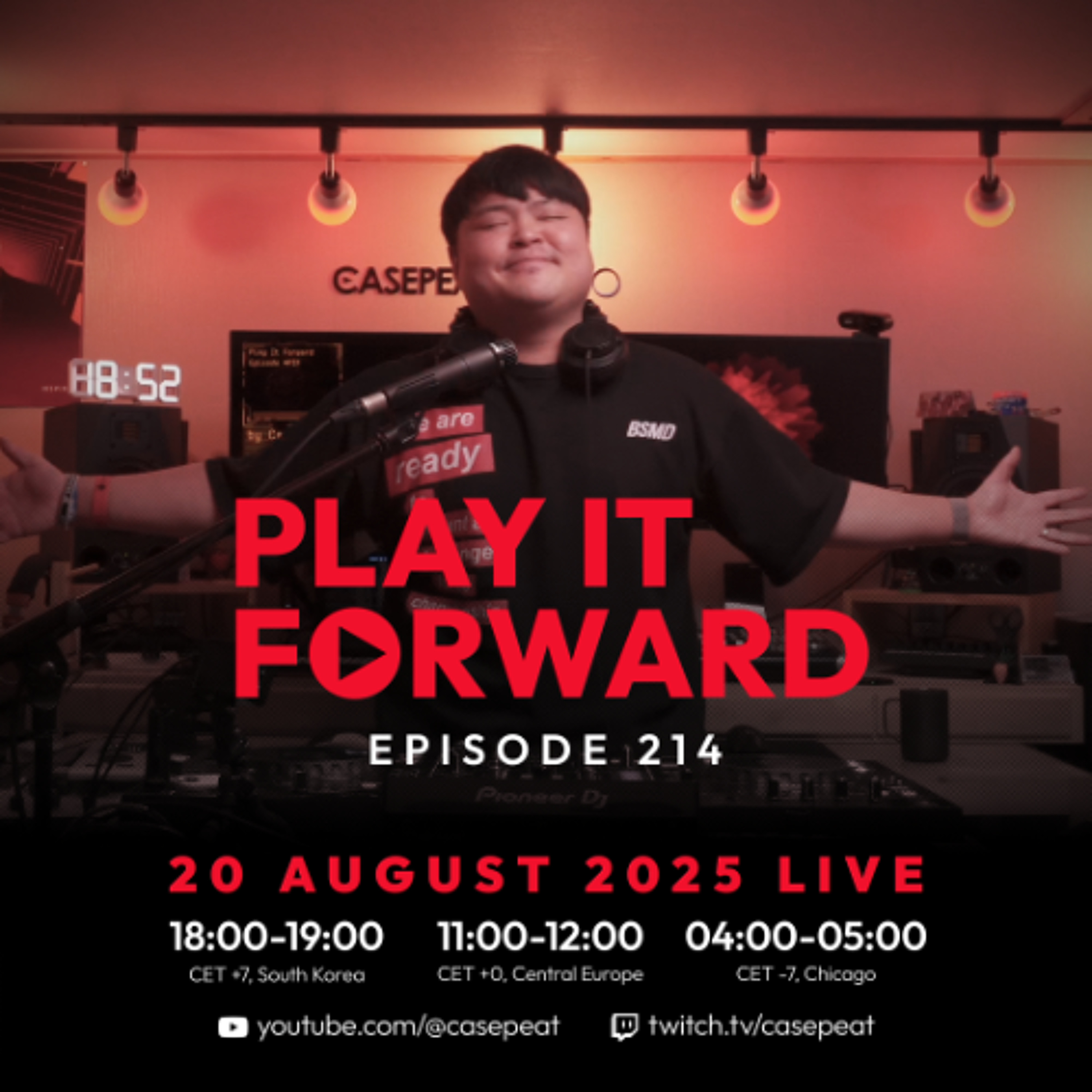 Play It Forward Ep. 214 [Trance & Progressive] by Casepeat - 08/20/25 LIVE episode artwork