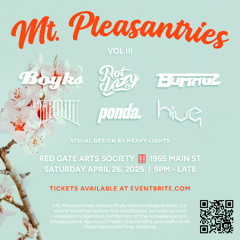 Mt. Pleasantries Vol III - Boyks @ Red Gate 05.26.2025