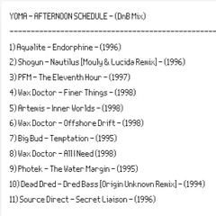 Yoma - AFTERNOON SCHEDULE (90s Jungle / Ambient / Intelligent DnB Set Mix)