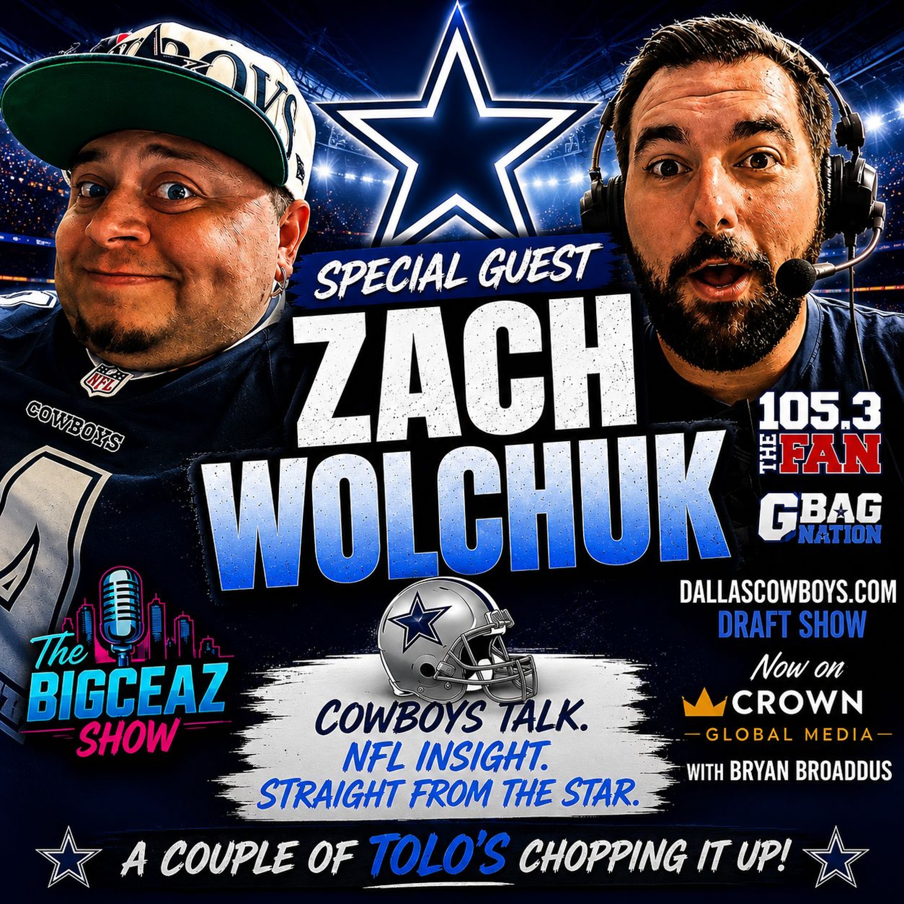 🏈 Special Guest: Zach Wolchuk | Dallas Cowboys Season Preview, NFL Talk & Behind the Mic! 🎙️ episode artwork