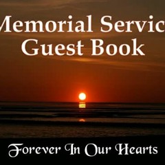 )% Memorial Service Guest Book, Celebration of Life Guest Book to Sign in for Funerals )Literar