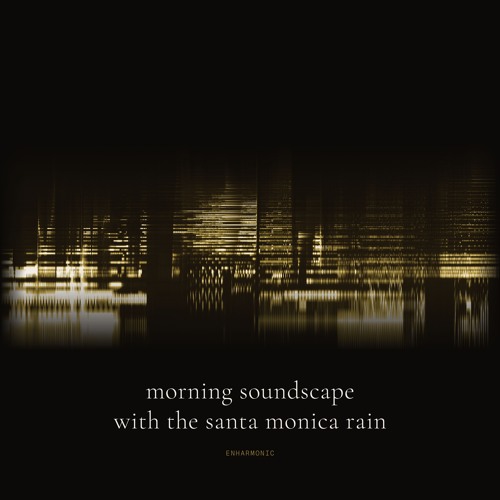 morning soundscape with the santa monica rain artwork