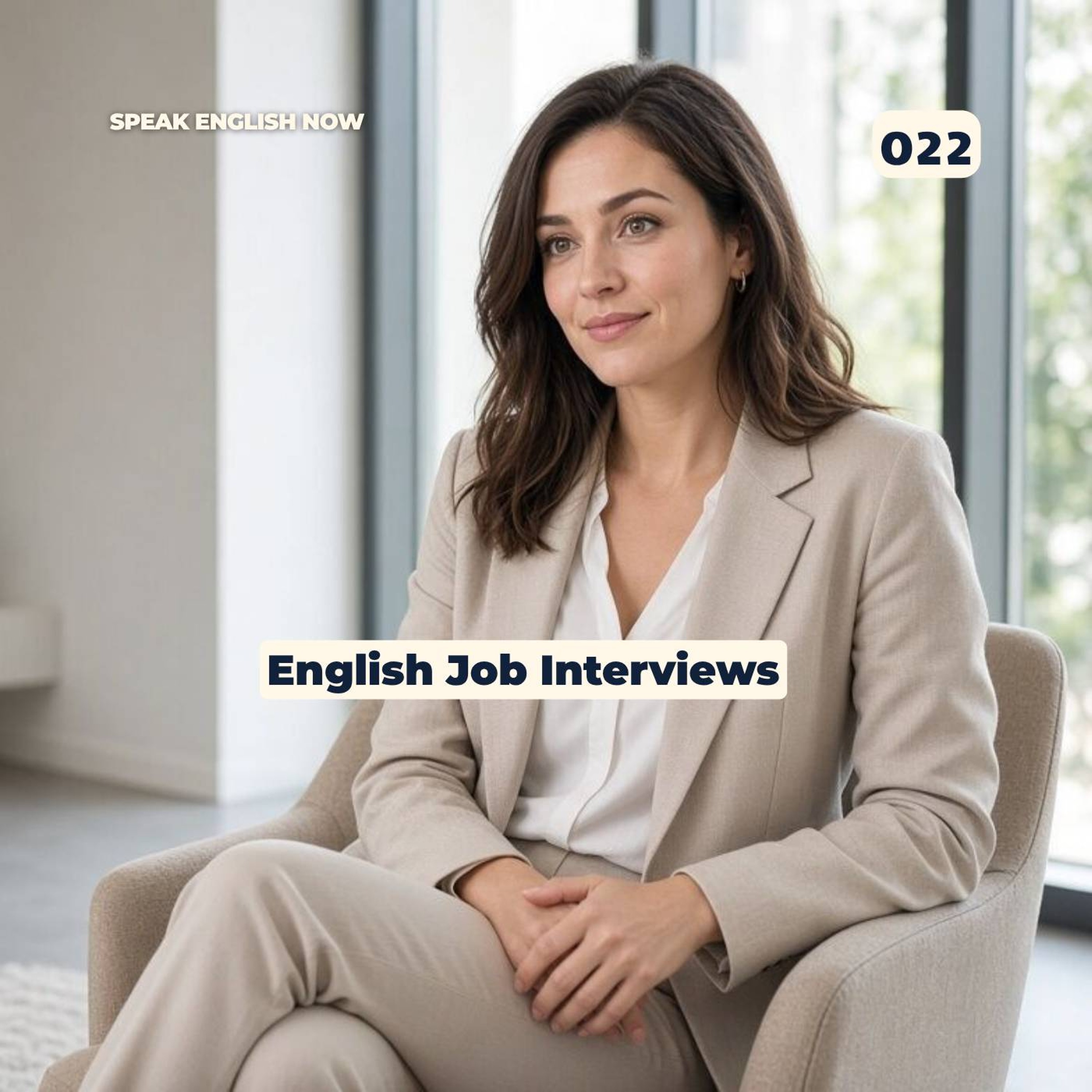 #022 Job Interview in English ESL Get a job in the USA episode artwork