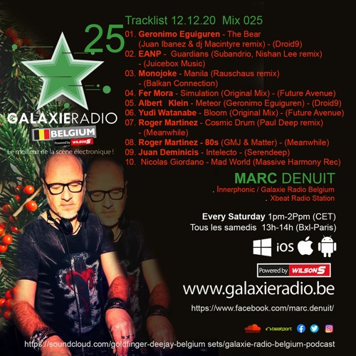 Planet Progressiv' Marc Denuit (be)Mix 025 Galaxie Radio Belgium