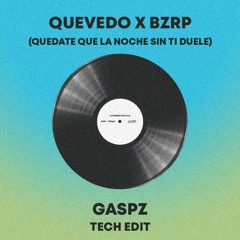 QUEVEDO X BZRPP - QUEDATE QUE LA NOCHE SIN TI DUELE (GASPZ TECH EDIT) *short version*