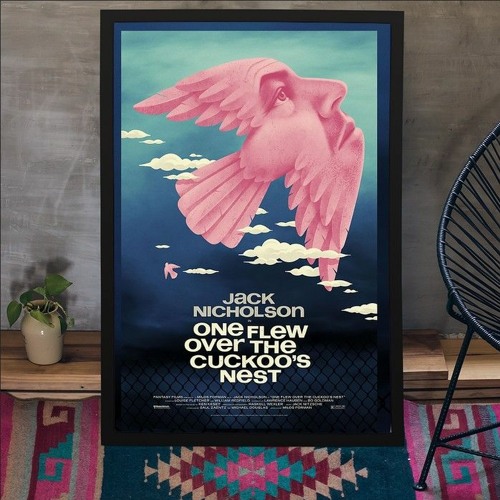 Stream 2024 One Flew Over The Cuckoo’s Nest Movie Poster by Hoolatee