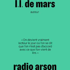 radio arson — L.L. de Mars, auteur
