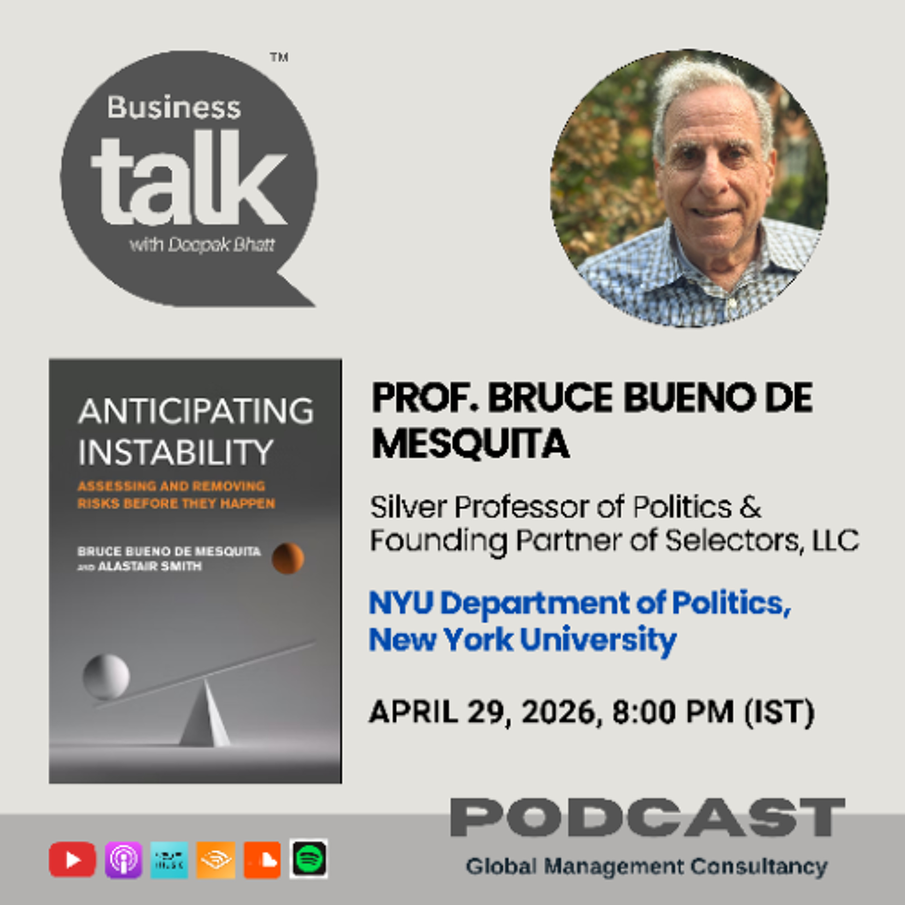 Anticipating Instability: Inside Prof. Bruce Bueno de Mesquita’s Risk Models episode artwork