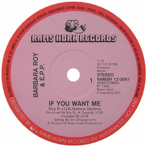 Barbara Roy - If You Want Me