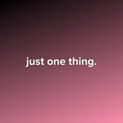 1 thing