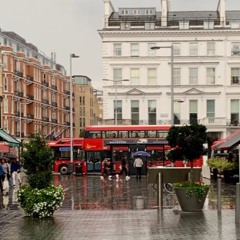 Train Ride And Walk In The Rain To Victoria And Albert Museum In London