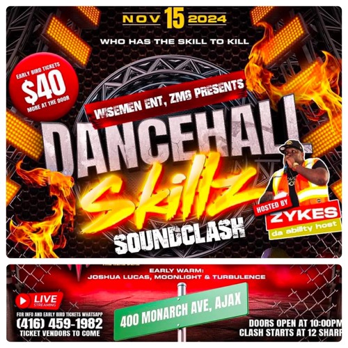 DANCEHALL SKILLZ EARLY WARM - JOSHUA LUCAS/MOONLIGHT/TURBULENCE @ENDLESS FUN, AJAX 11/15/24