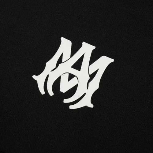 AMIRI logo print hoodie black  MODES
