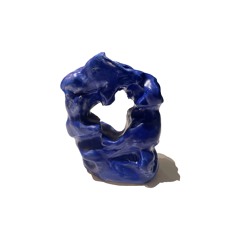 Blauw rondje met gat erin