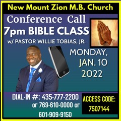 Bible Class Jan. 10, 2022 (tap orange/white triangle to Play)