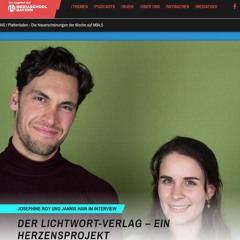 LichtWort Verlag Josephine Roy & Jannis Hain Interview M94.5