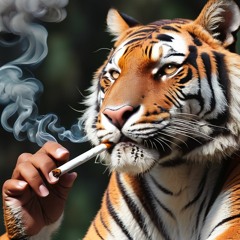 Tiger smokin