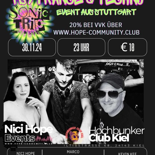 Marco Lindemann - Sonic Trip 30.11.2024 @ Hochbunker Club Kiel
