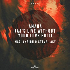 Maz, Vision - Amana (Anthony James Live Without Your Love Edit)