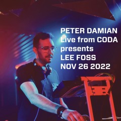 PETER DAMIAN Live from CODA presents LEE FOSS NOV 26 2022