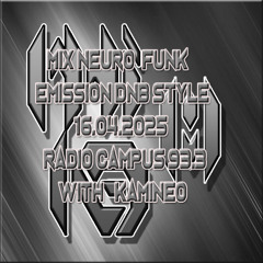 Mix Neuro funk émission DNB Style radio campus 16.04.2025 with kamineo sound cloud