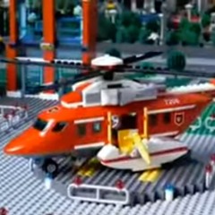 A Man Has Fallen Into The River In Lego City