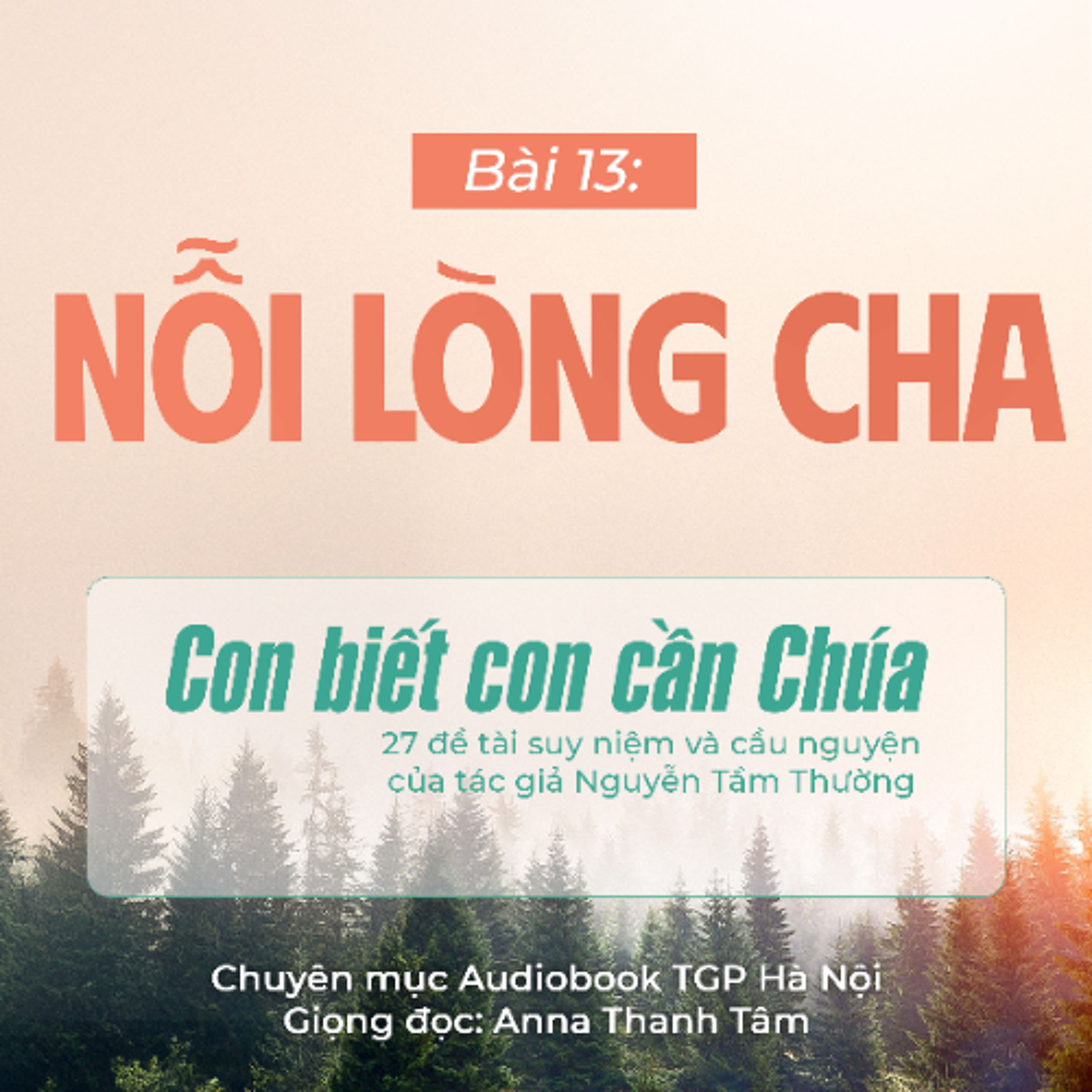 #13 Nỗi lòng cha || Con biết con cần Chúa || Tác giả Nguyễn Tầm