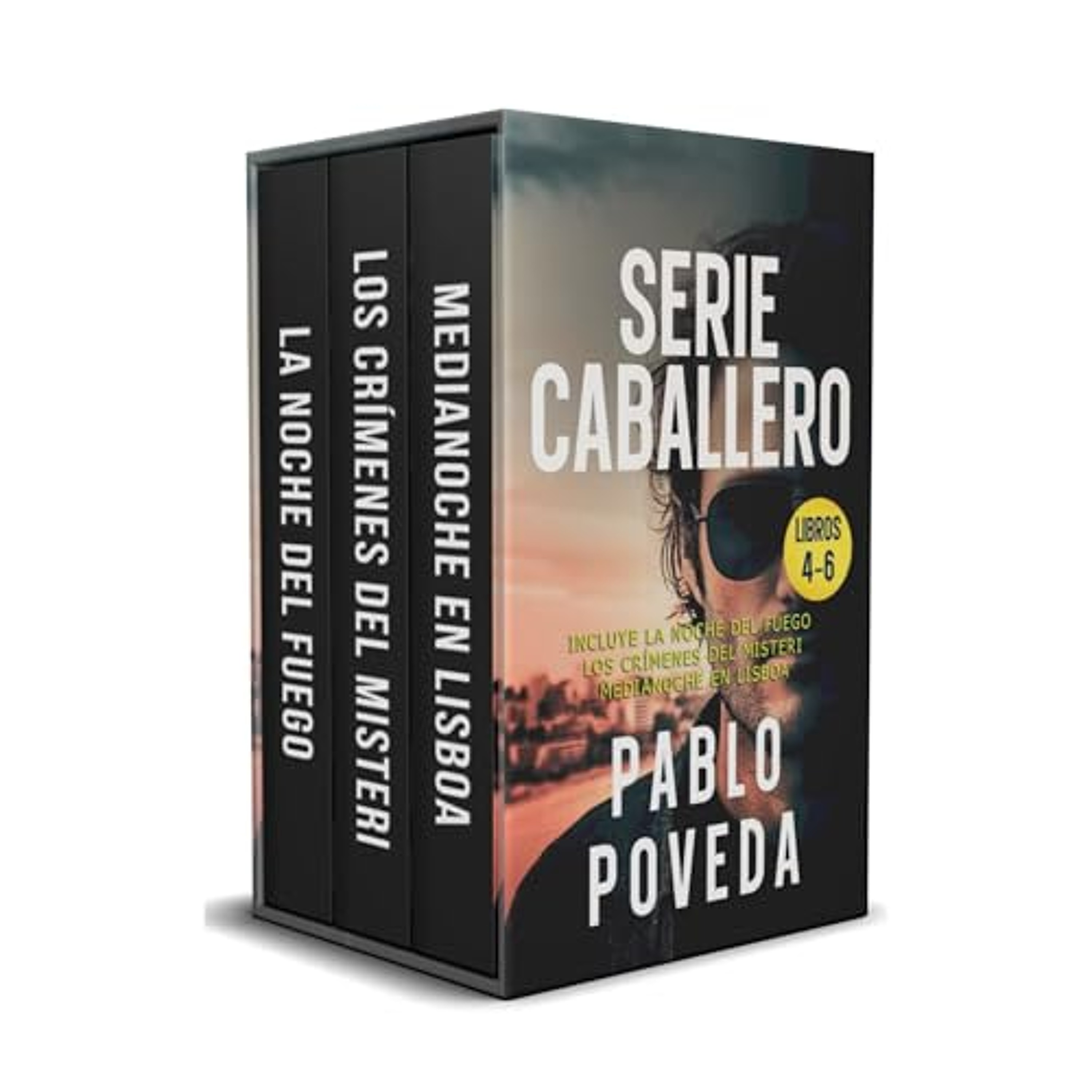 Gabriel Caballero Serie: Libros 4-6 (La Noche del Fuego, Los Crímenes del Misteri, Medianoche en Lisboa) (Audiolibro) | Prueba Gratis