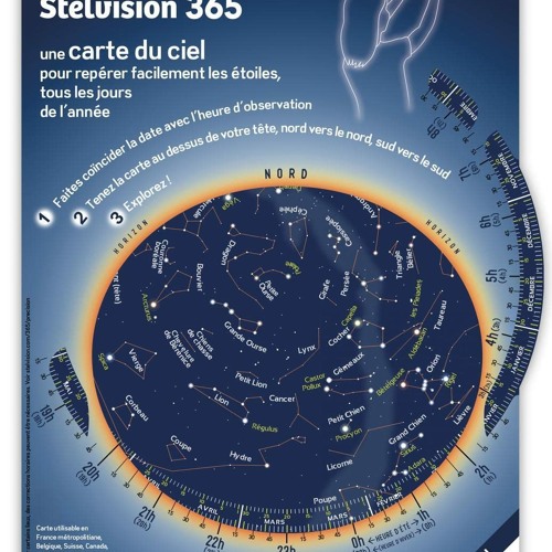 Stelvision 365: Une carte du ciel pour repérer facilement les étoiles, tous les jours de l'année  téléchargement gratuit PDF - X6tT4H0ctF