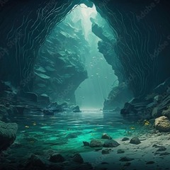cliff and cave