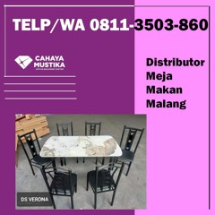 TELP/WA 0811-3503-860, Distributor 1 Set Meja Makan Kaca Malang